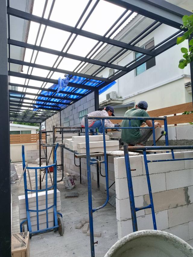 ต่อเติมห้องครัว ต่อเติมโครงหลังคา Line: tthouse23 รูปที่ 6