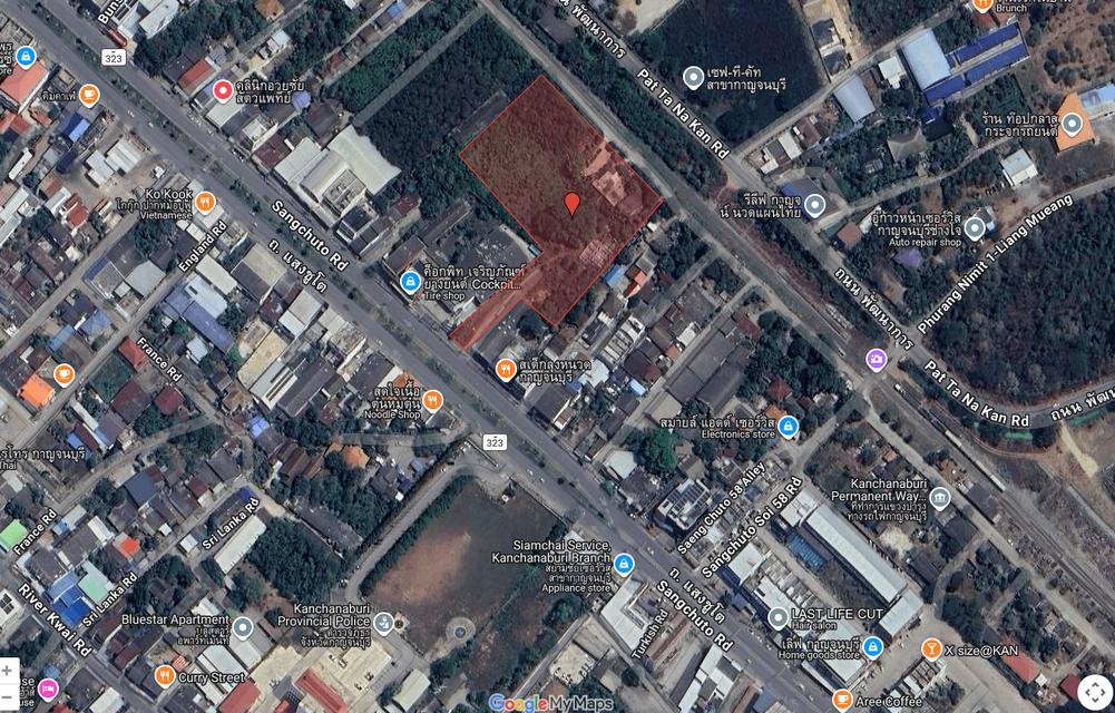 ขายที่ดินสวย ราคาดี ติดถนนแสงชูโต ในตัวเมืองกาญจนบุรี 7