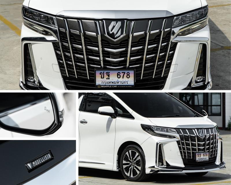 Toyota Alphard SC Package Modellista 2023 สีขาว ไมล์น้อย รูปที่ 8