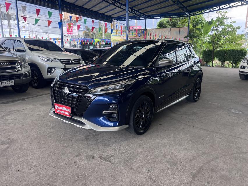 ขาย Nissan Kicks E-Power 1.2 Autech สีน้ำเงิน-ดำ ปี 2023 เครื่องเบนซิน+ไฟฟ้า