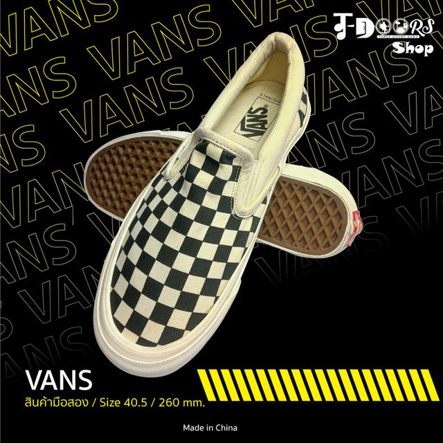 VANS ผ้าใบแบบสวม มือสอง สภาพเหมือนใหม่ จัดส่งฟรี! เก็บปลายทาง