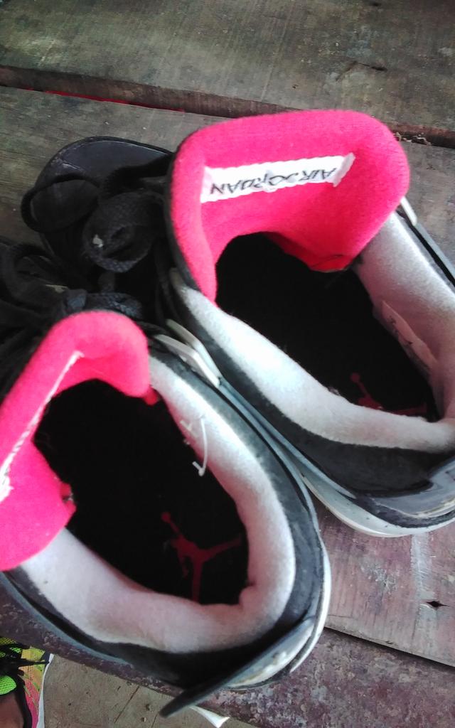 Nike air Jordan 4 retro black canvas 40" รูปที่ 3