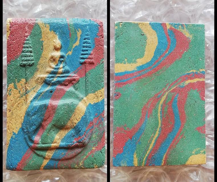 พระสมเด็จเบญจสิริหลังครุฑ พระสมเด็จวัดระฆังโรยผงตะไบทอง กรุวัดพระแก้ว คละพิมพ์ รูปที่ 5