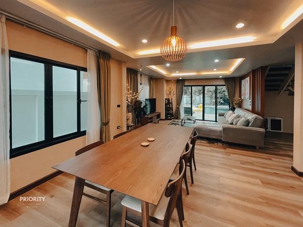 ให้เช่าบ้าน 2 ชั้น อ.สันทราย จ.เชียงใหม่ พร้อมสระว่ายน้ำ 4 ห้องนอน เฟอนิเจอร์ครบพร้อมอยู่ โทร 061-2538544 4