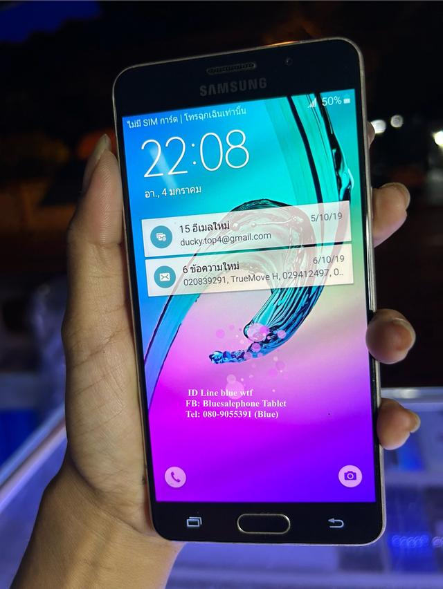 Samsung A5(6) จอ5.2นิ้ว 4G 2ซิม สภาพตามรูป ใช้งานปกติ ได้ทุกแอพ ได้ทุกซิม