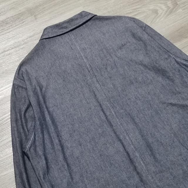 UNIQLO Denim Work Shirt เสื้อคลุมยีนส์ทรงช่าง เ รูปที่ 7