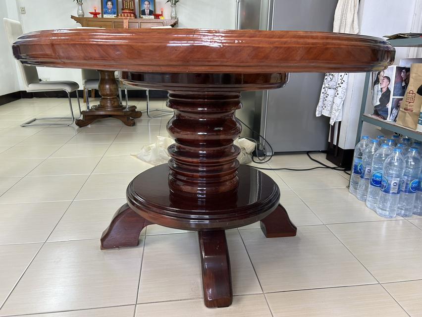 โต๊ะกลม โต๊ะไม้สักทอง โต๊ะกินข้าวกลม โต๊ะจีน