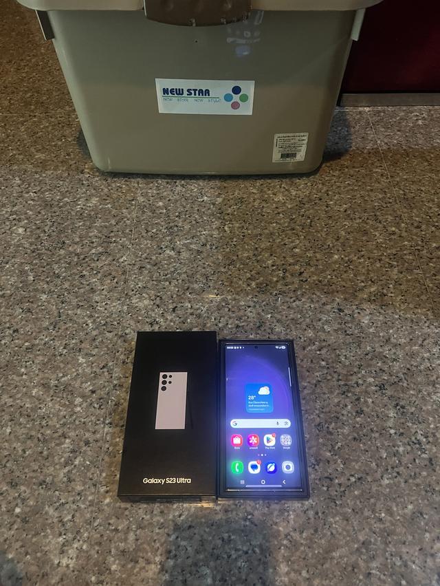ขายSamsungS23Ultraสีชมพู256กิ๊กสูนTrueยกกล่องจอสวยกริปหายากถูกๆ