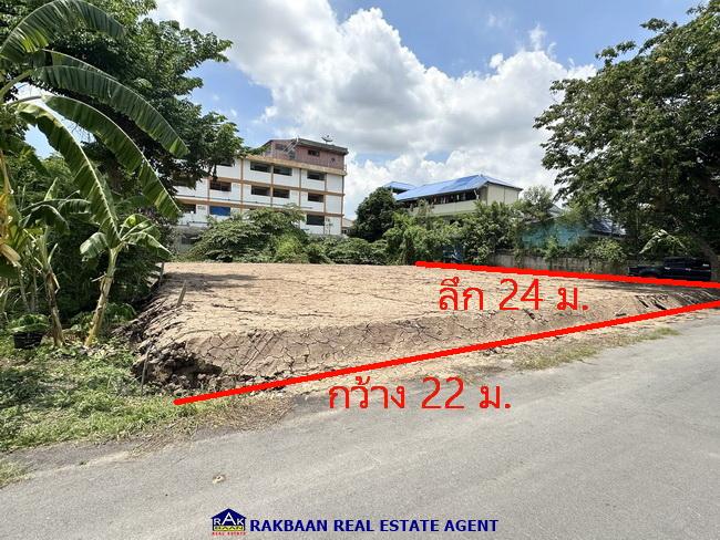ขายที่ดินถมแล้ว 131 ตร.ว. กว้าง 22 เมตร ลึก 24 เมตร ซอยจุรินทร์จัดสรร 4 บางบัวทอง นนทบุรี เหมาะทำโกดัง,สร้างบ้าน 4