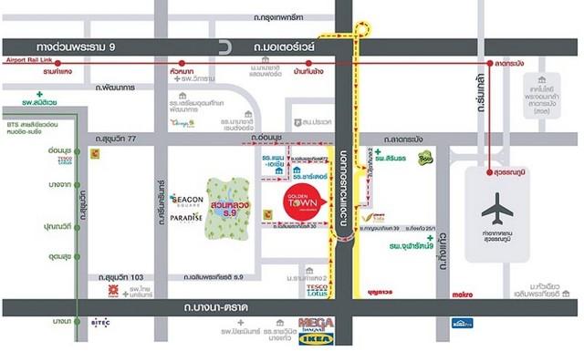 P468 ให้เช่าทาวน์เฮ้าส์ 2 ชั้น โครงการ โกลเด้น ทาวน์ บางนา-สวนหลวง Golden Town Bangna-Suanluang ห้องมุม ไม่รับสัตว์เลี้ยง เหมาะอยู่อาศัย 17