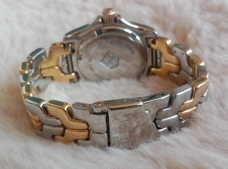 8.TAG Heuer Ladies SS/18k Gold WT1455 DW7002 Mother of Pearl Link Watch พร้อมกล่องแท้