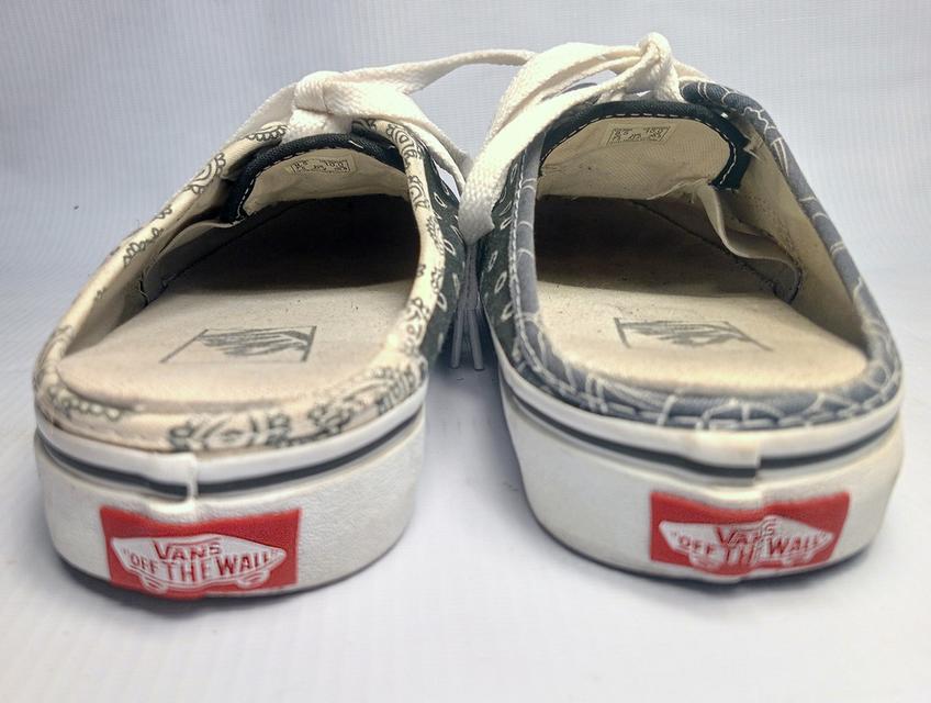 VANS รองเท้าผ้าใบเปิดส้น มือสอง สภาพเหมือนใหม่ จัดส่งฟรี! เก็บปลายทาง