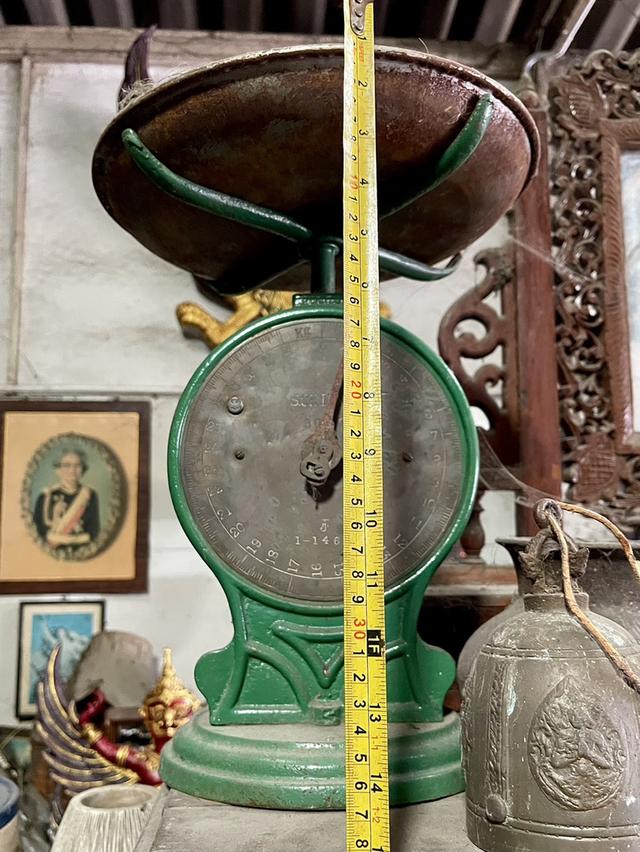 ตาชั่งโบราณ ขนาดชั่ง30กิโล กิโลโบราณ หน้าปัดทองเหลือง