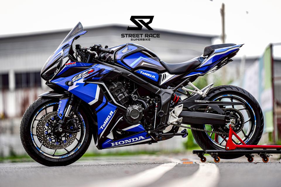 2023 Honda cbr650r ดำฟ้า รถปี 2023 รถสวย แต่งเยอะ 13