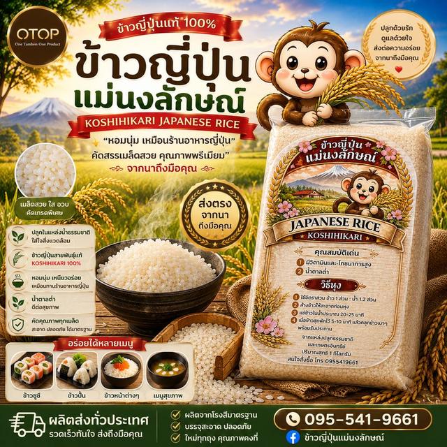ขายข้าวญี่ปุ่นแม่นงลักษณ์