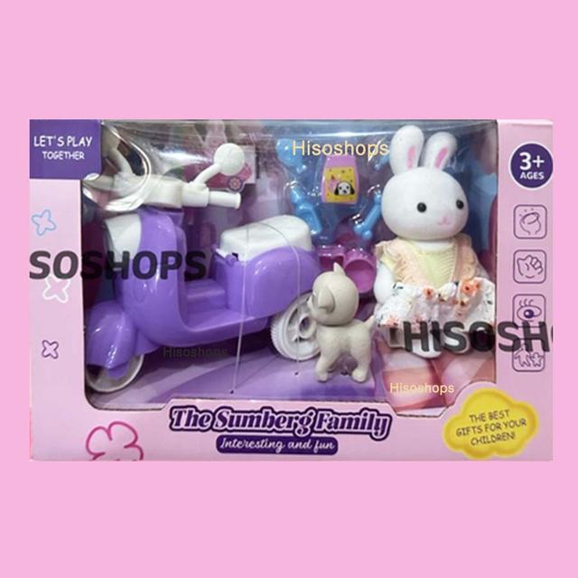 The Sumberg Family ชุดกระต่ายน้อยบ้านซิลวาเนียน มาพร้อมเฟอร์นิเจอร์หลากหลายแบบ ใหม่ล่าสุด สีสันสดใส 8