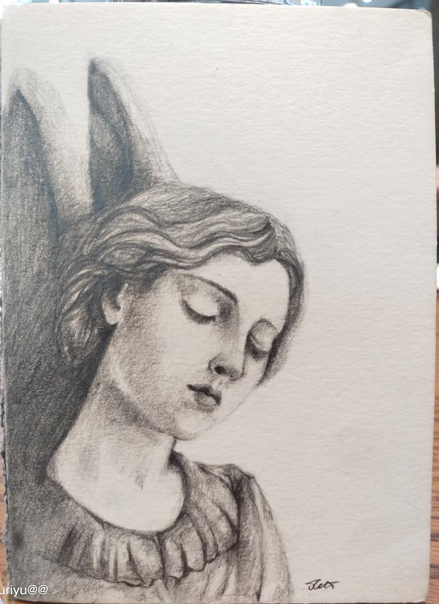 ภาพวาดดินสอ ขนาด 150x148 มม.