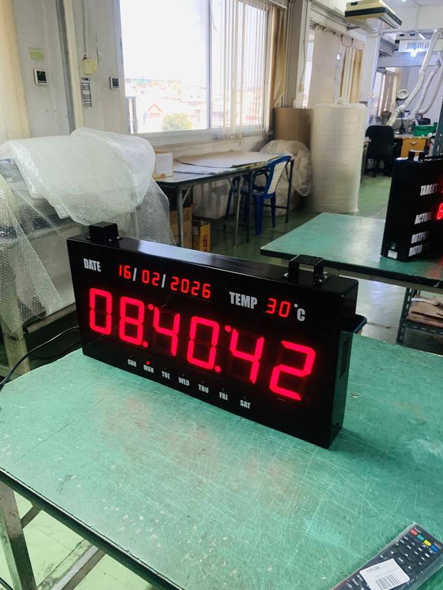 นาฬิกาดิจิตอลแขวนผนัง นาฬิกาโรงงาน รูปที่ 9
