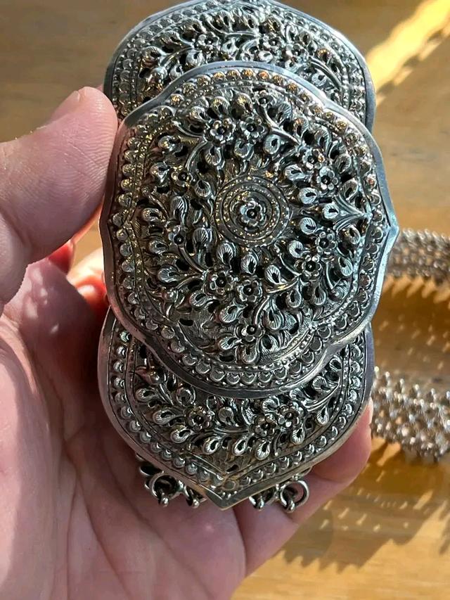 เข็มขัดโบราณ เงิน 92.5 น้ำหนัก 454 กรัม ความยาว 37.5 นิ้ว รูปที่ 2