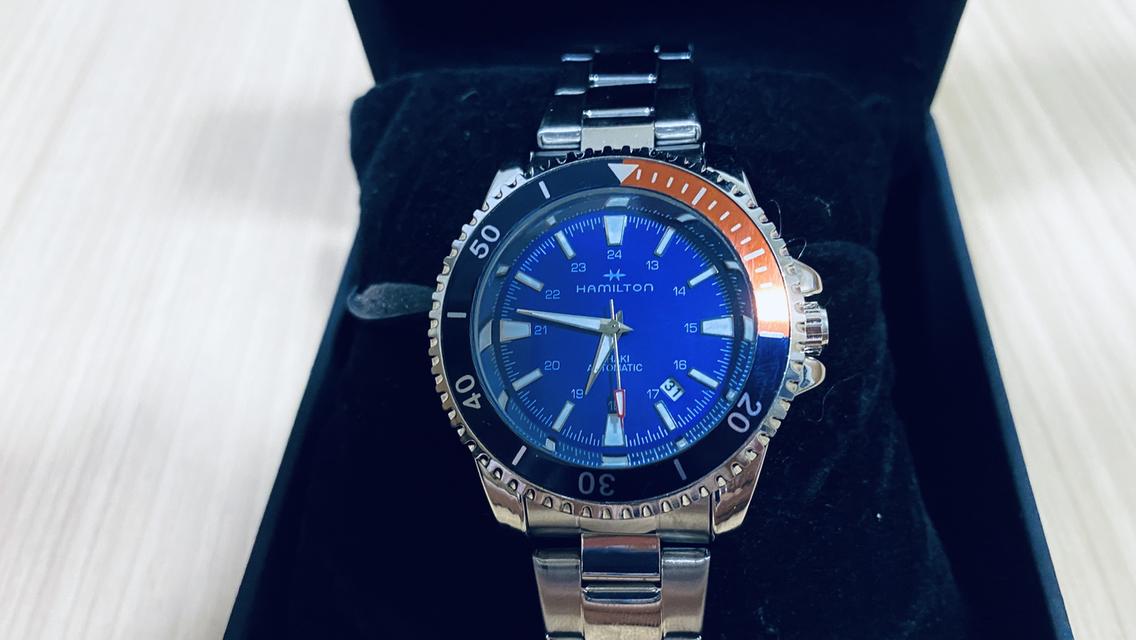นาฬิกา Hi-End สภาพใหม่พร้อมกล่อง ( Hamilton ; ไขลาน