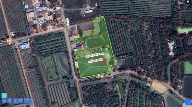 ที่ดินอัมพวา บ้านแพ้ว สมุทรสาคร เหมาะพัฒนา–แบ่งแปลง–สร้างโกดัง! ที่ดินผังสีเขียวลาย ติดถนน 2 ด้าน 1