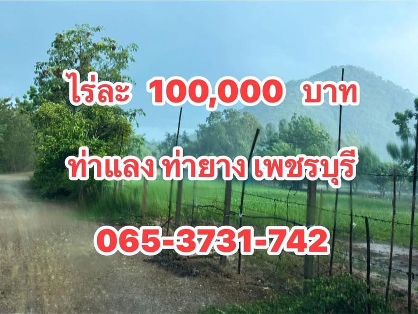 ที่ดินขายราคาถูกมาก ไร่ละ 100,000 บาท/ไร่ 1