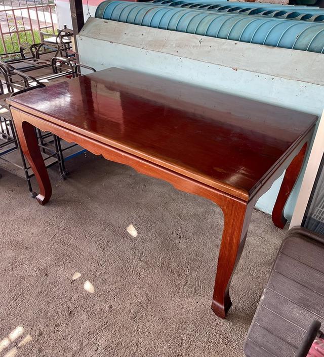 โต๊ะไม้ประดู่แผ่นเดียว ขนาดยาว150ซม โต๊ะทำงานไม้ประดู่