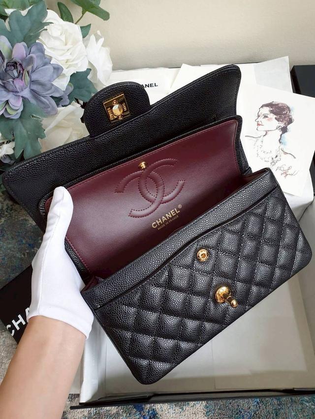 เทียบแท้สุด🔥หนังอิตาลี New Chanel classic 9" Caviar Microchip fullset ✅ 16,500฿🔥