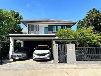 ให้เช่าบ้านเดี่ยว 2 ชั้น 65.9 ตรว. มัณฑนา บางนา กม.7 Fully furnished ใกล้เมกาบางนา