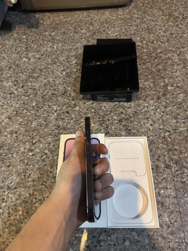 ขายๆๆๆถูกๆๆไอโฟน14Proสีใหม่หายากPurple 128กิ๊กยกกล่องอีมี่ตรงสภาพสวยๆใช้งานปกติหมดทุกๆฟังชั่นเครื่องรีสโตได้ตลอดไม่มีติดไอคราว  ( สูนไทยแท้เดิมๆหายากม 6