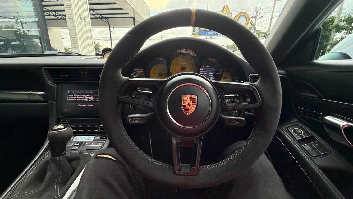 Porsche 911 Carrera S (991.2) 2017 แต่งเต็มสุด ตัวรถสีเหลือง wrap สีขาว รูปที่ 8