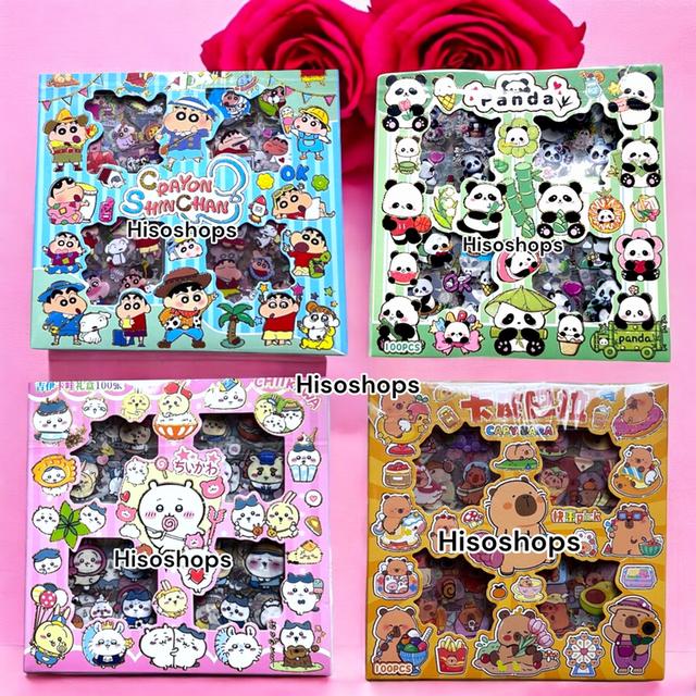 CUTE CARTOON STICKERS สติ๊กเกอร์น่ารักๆ ลายการ์ตูน แบบกล่อง หลายแบบ สำหรับตกแต่งได้อารี่ แต่งสมุดโน๊ต ของใช้ต่างๆกันน้ำ 5