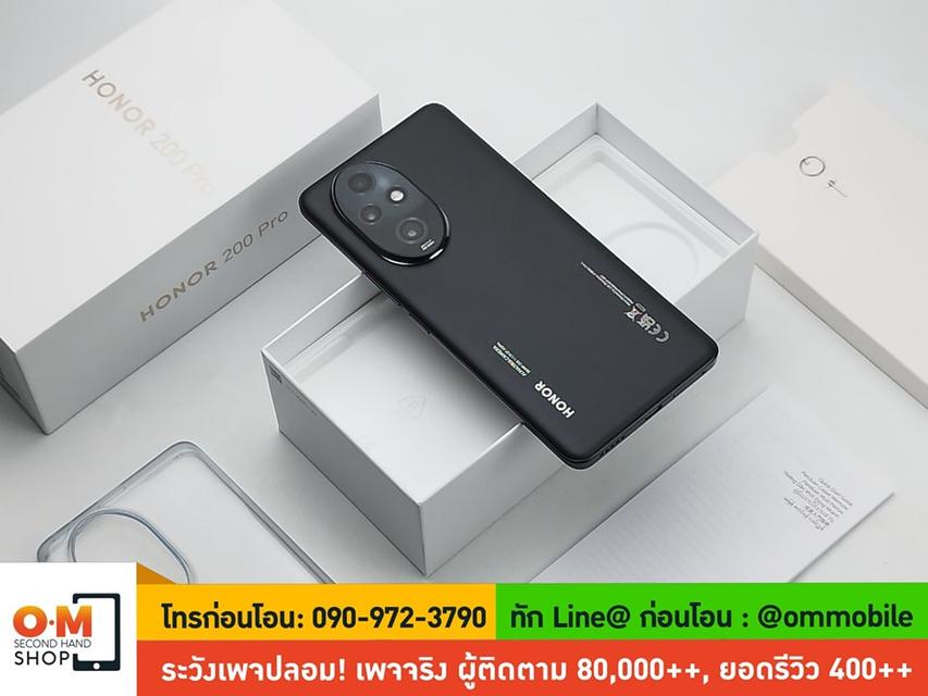 ขาย/แลก Honor 200 Pro 12/512 Black ศูนย์ไทย ประกันยาว ใหม่มาก ยกกล่อง เพียง 14,990 บาท  3