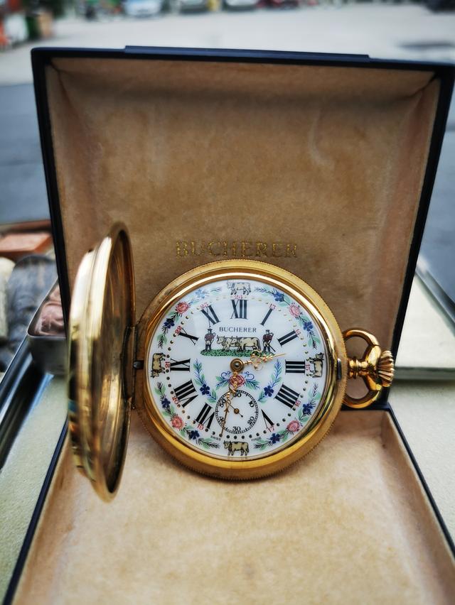 นาฬิกาไขลานแบบพกพาของยุโรปBucherer