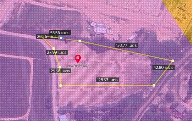 ขายที่ดินสวยแปลงเล็กระยอง ผังม่วงลาย บนเนื้อที่ 5 ไร่ถนนคอนกรีต ห่างจาก ท่าเรือแหลมฉบัง 29 กม 2