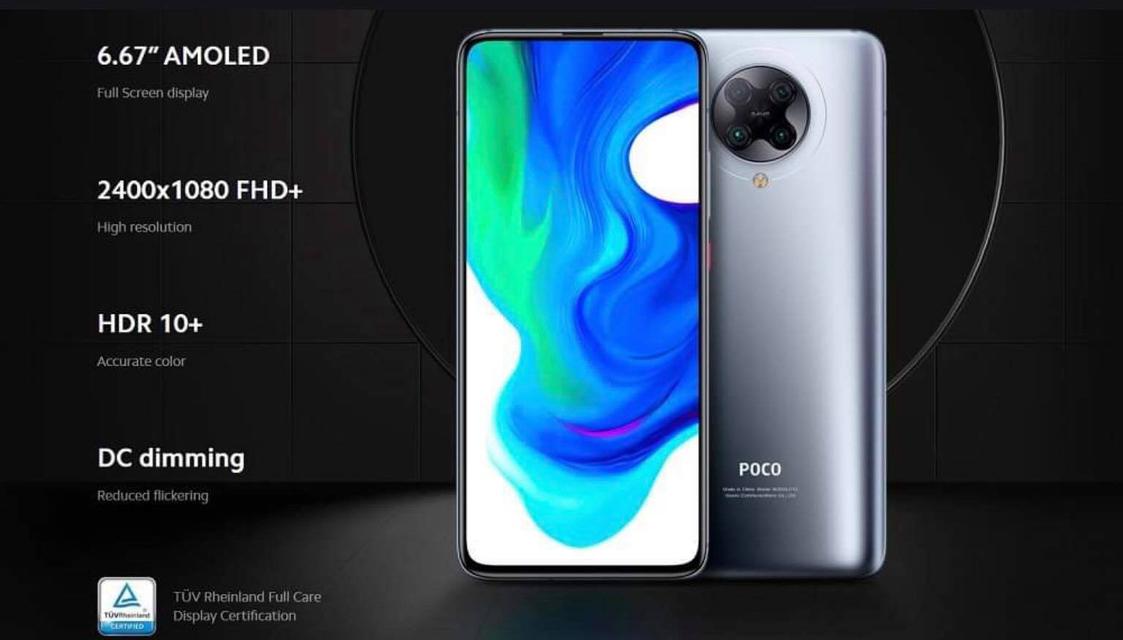POCO Phone F2 Pro 5G (8+256GB) รับประกันศูนย์ไทย มือถือราคาถูก เครื่องใหม่(ยังไม่แกะกล่อง) 6