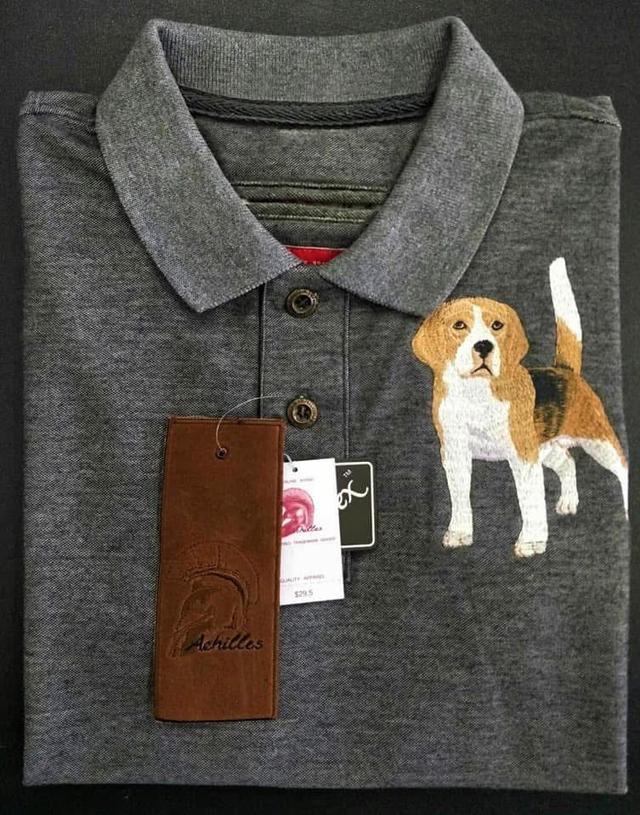 เสื้อโปโล ลายปัก Beagle และ Pug