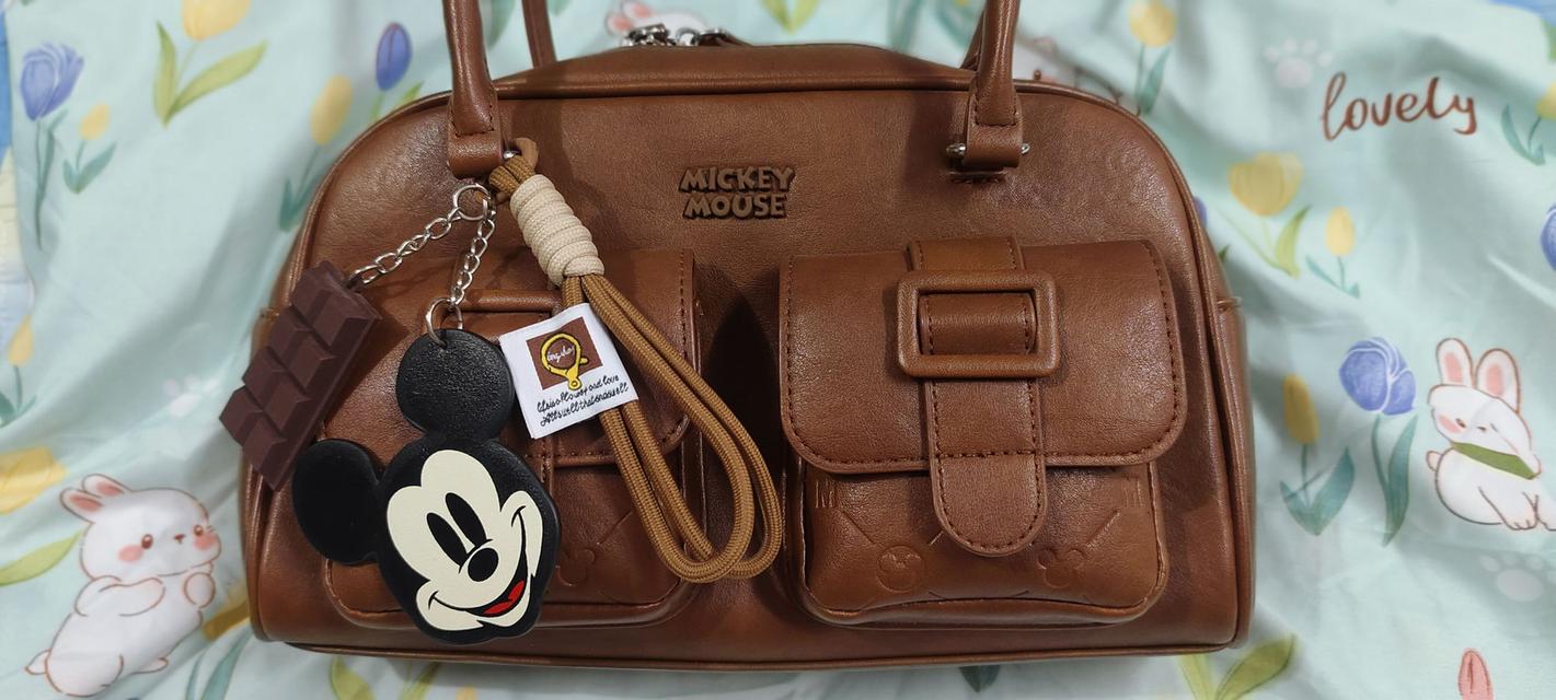 กระเป๋ามิกกี้เม้าส์สีน้ำตาล