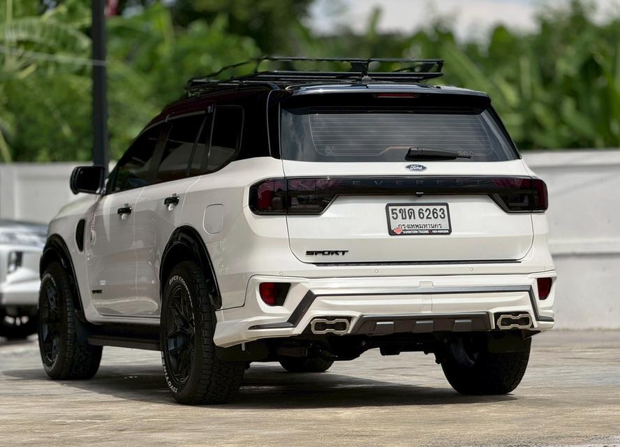 ปี 2024 FORD EVEREST, 2.0 TURBO SPORTโฉม ปี22-ปัจจุบัน สีขาว มือเดียวป้ายแดง