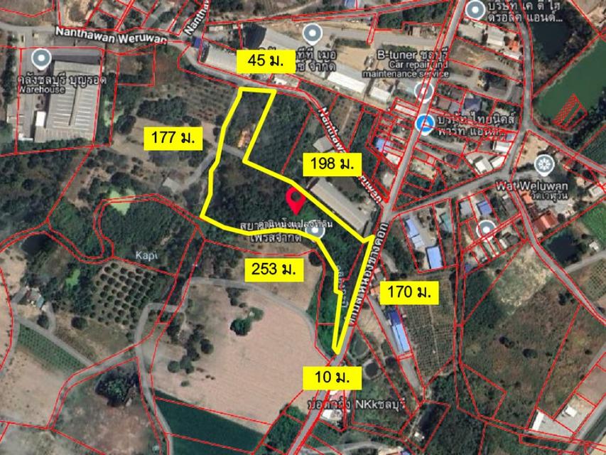ขาย ที่ดิน EEC หนองข้างคอก ใกล้มอเตอร์เวย์ เมืองชลบุรี 13 ไร่ 1 งาน 78 ตรว เหมาะทำโรงงาน โกดังสินค้า