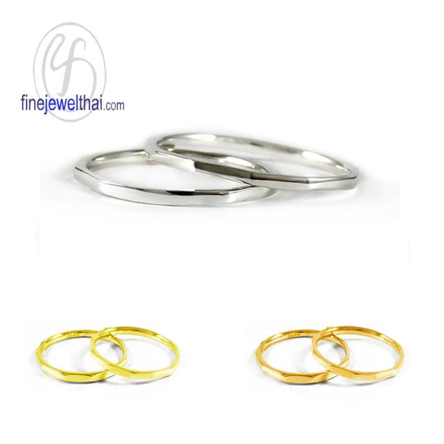 Finejewelthai แหวนคู่รักสำหรับคนรุ่นใหม่ ดีไซน์มินิมอล RC123000