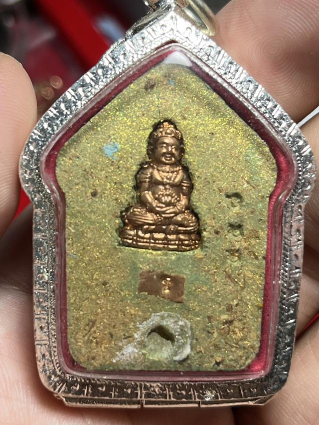 193. พระขุนแผนพลายชุมพล พิมพ์ใหญ่ กุมารทองแดง วัดแค จ.สุพรรณบุรี เนื้อเขียวมณีลาภ ตะกรุดทองแดง ติดจีวรหลวงพ่อคูณ