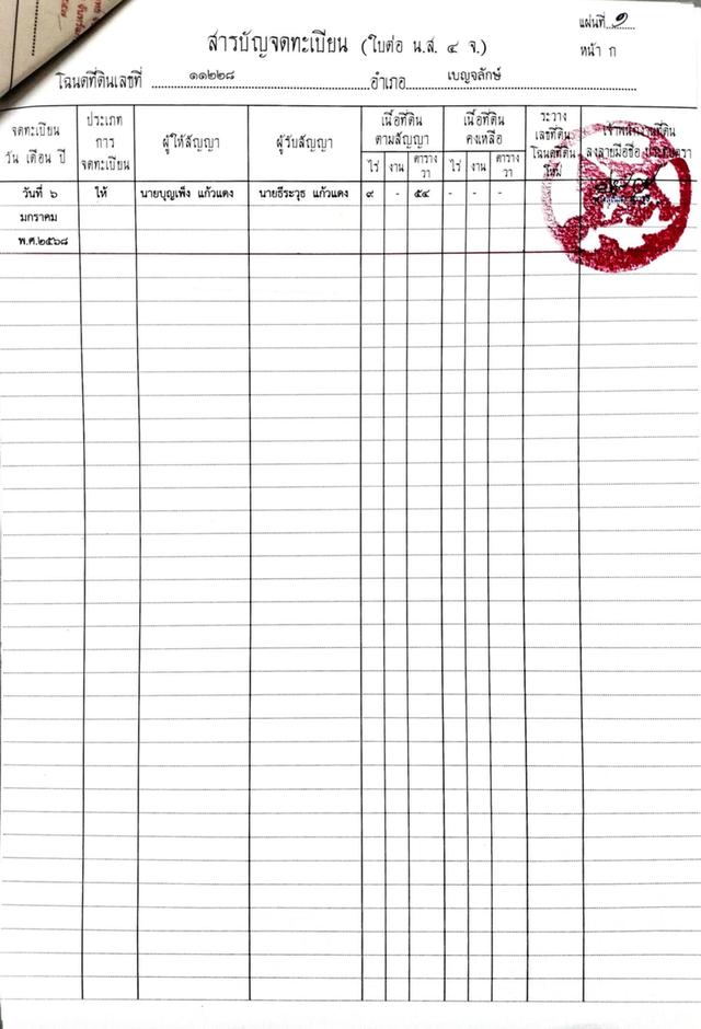 ขายด่วนที่ดินไกล้เส้นทาง24เป็นไร่นา9ไร่ที่เป็นโฉนด 1