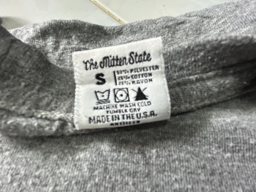 🇺🇸 Vintage Style: The Mitten State "Love Lake Michigan" | Made in USA | แขนเดี่ยว | ผ้าเนื้อทราย รูปที่ 5