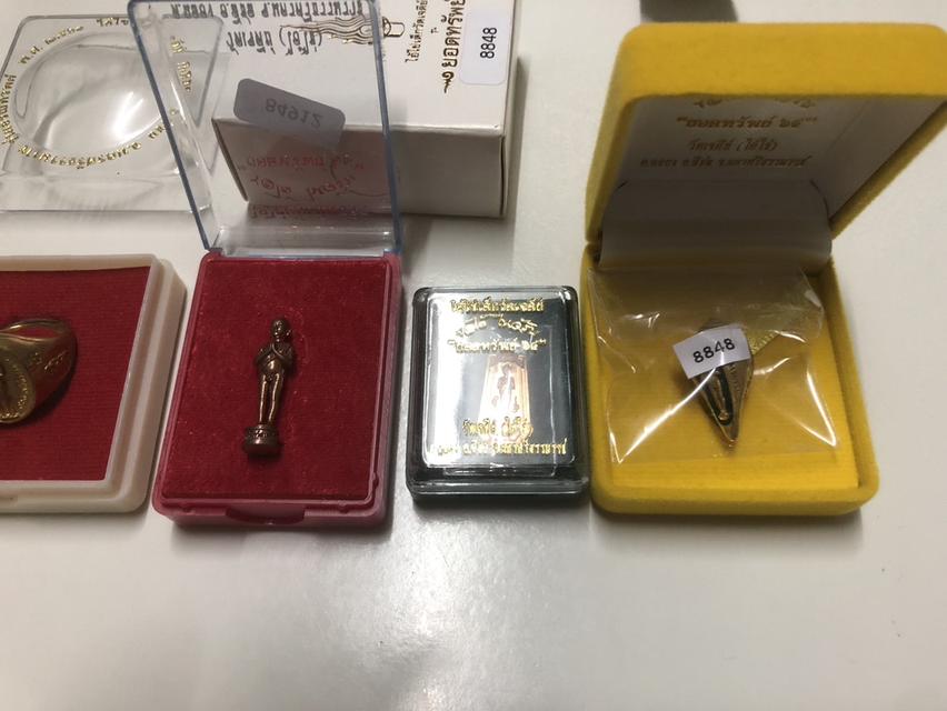 ไอ้ไข่ เด็กวัดเจดีย์ แหวนลายยันต์ เจริญทรัพย์ 61 มหาสังข์ องค์ลอย เหรียญแสตมป์ ยอดทรัพย์ 64