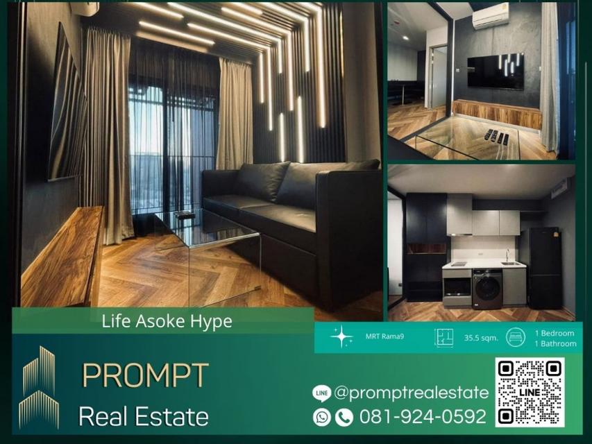 KL04385 - Life Asoke Hype - 35.5 sqm  - MRT Rama9 - CentralRama9 - ARL Makkasan 1