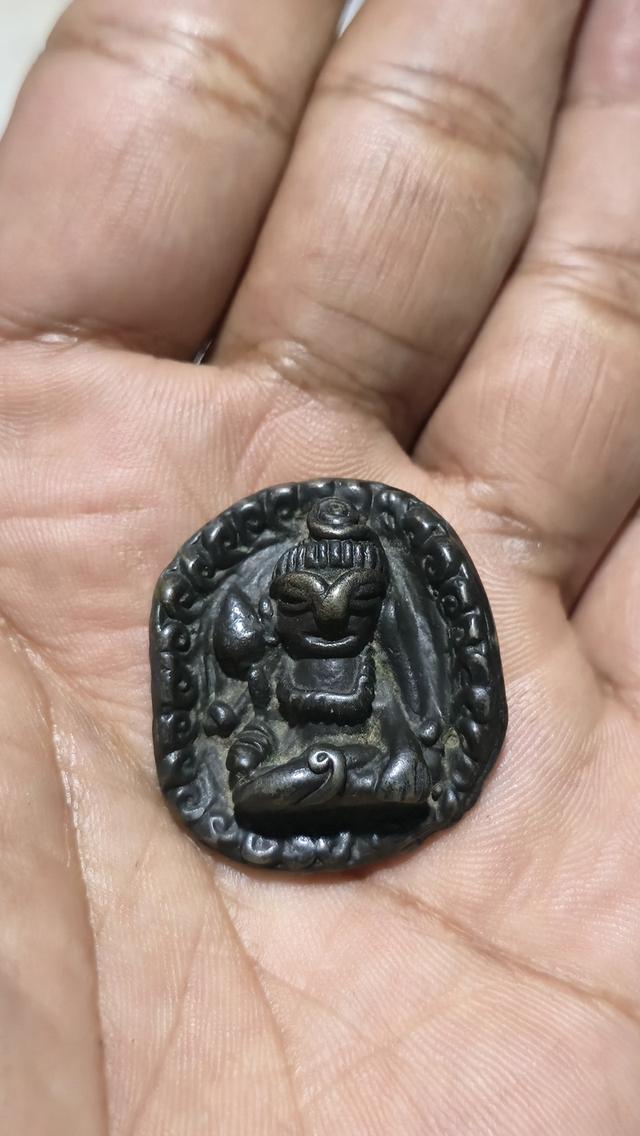 พระอุปคุตเขมรเนื้อสัมฤทธิ์เงิน 7