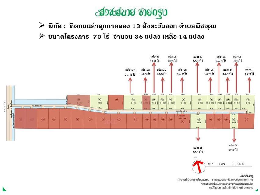 ขายที่ดินติดถนนลำลูกกา คลอง13 6