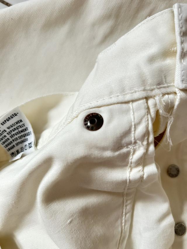 🔥 [Rare 90s Streetwear] กางเกงยีนส์วินเทจ Chevignon Lot 960 สีออฟไวท์ (Off-White) ทรงกระบอกใหญ่✨ รูปที่ 14