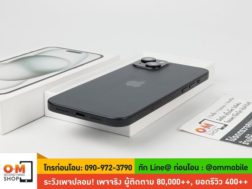 ขาย/แลก iPhone 15 Plus 128GB สี Black ศูนย์ไทย ประกันศูนย์ สภาพสวยมาก สุขภาพแบต 100% แท้ ครบกล่อง เพียง 27,900 บาท 5